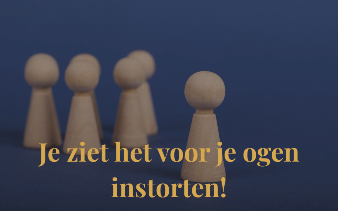 Je ziet het voor je ogen instorten!